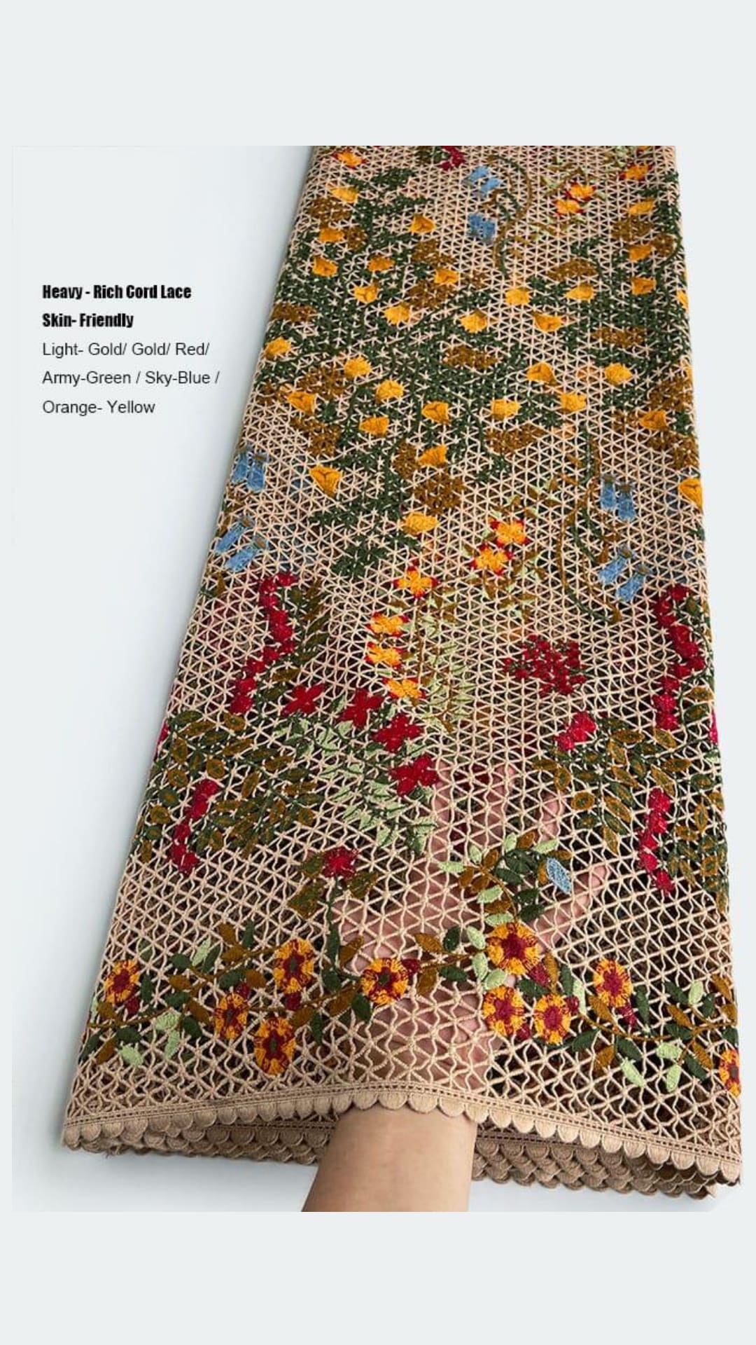 Quality 3D Cord Lace